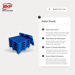 Pallet Plastik: Solusi Modern untuk Sistem Logistik yang Efisien dan Higienis! 1 Pallet Plastik - Pallet Plastic Edpack Karunia Persada
