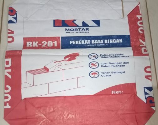 Karung Kertas tipe katup dengan multiwall white kraft paper sack