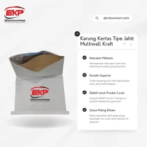 Karung Kertas Tipe Jahit Multiwall Kraft - Utama