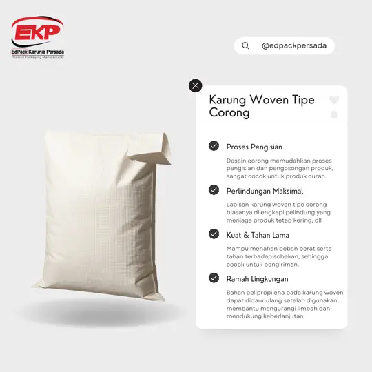 Karung Woven Tipe Corong - Valve Woven Bag Edpack